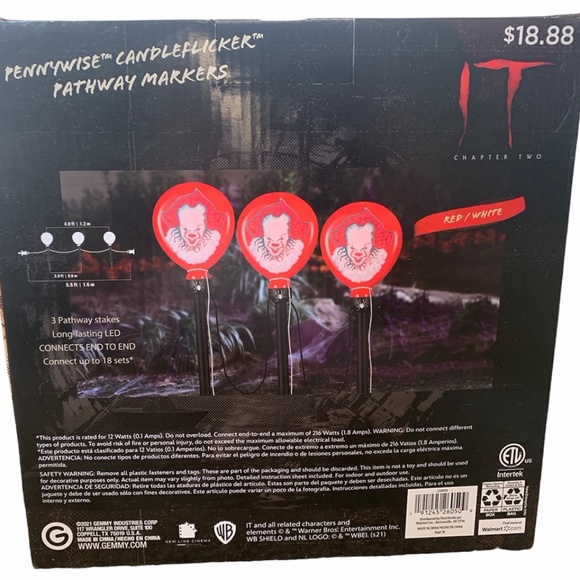IT Pennywise Pathway Markers Set Of 3 LED - Picture 2 of 3